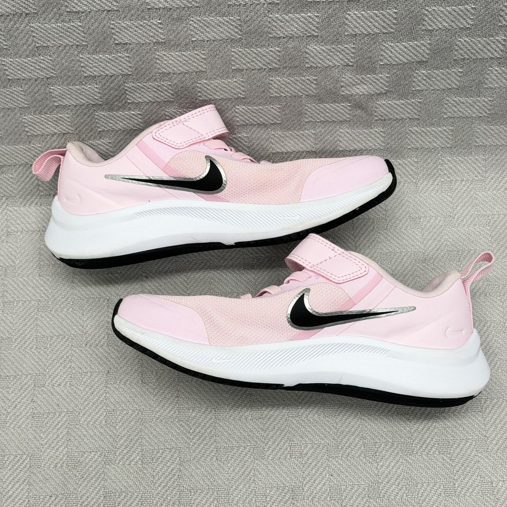 Nike Star Runner 3 Shoes Kids Size 13 Pink Mesh Adjustable Strap DA2777-601 - Picture 7 of 8